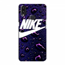Чехол для Самсунг А10с - с принтом Найк (AlphaPrint) Nike-фиолетовый - купить на Floy.com.ua