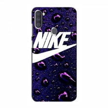 Чехол для Самсунг А11 - с принтом Найк (AlphaPrint) Nike-фиолетовый - купить на Floy.com.ua