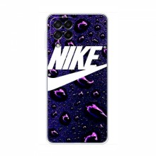 Чехол для Самсунг А22 (5G) - с принтом Найк (AlphaPrint) Nike-фиолетовый - купить на Floy.com.ua