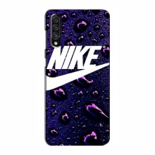 Чехол для Самсунг А30с - с принтом Найк (AlphaPrint) Nike-фиолетовый - купить на Floy.com.ua