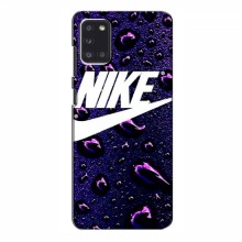 Чехол для Самсунг А31 - с принтом Найк (AlphaPrint) Nike-фиолетовый - купить на Floy.com.ua