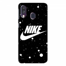 Чехол для Самсунг А40 (2019) - с принтом Найк (AlphaPrint) Nike с фоном - купить на Floy.com.ua