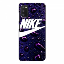 Чехол для Самсунг А41 - с принтом Найк (AlphaPrint) Nike-фиолетовый - купить на Floy.com.ua