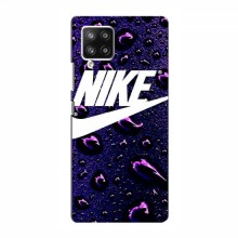 Чехол для Самсунг А42 - с принтом Найк (AlphaPrint) Nike-фиолетовый - купить на Floy.com.ua