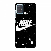 Чехол для Самсунг А51 (5G) - с принтом Найк (AlphaPrint) Nike с фоном - купить на Floy.com.ua