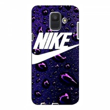 Чехол для Samsung A6 2018, A600F - с принтом Найк (AlphaPrint) Nike-фиолетовый - купить на Floy.com.ua