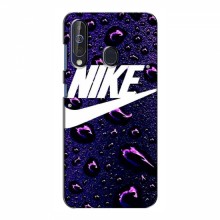 Чехол для Самсунг А60 (2019) - с принтом Найк (AlphaPrint) Nike-фиолетовый - купить на Floy.com.ua