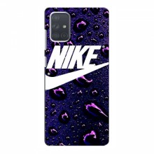 Чехол для Самсунг А71 - с принтом Найк (AlphaPrint) Nike-фиолетовый - купить на Floy.com.ua