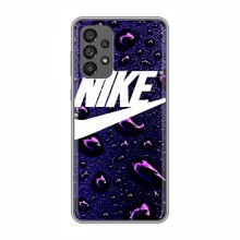 Чехол для Самсунг А73 (5G) - с принтом Найк (AlphaPrint) Nike-фиолетовый - купить на Floy.com.ua