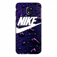 Чехол для Samsung J3 2017, J330FN европейская версия - с принтом Найк (AlphaPrint) Nike-фиолетовый - купить на Floy.com.ua