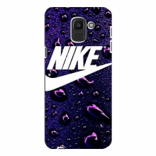 Чехол для Samsung J6 2018 - с принтом Найк (AlphaPrint) Nike-фиолетовый - купить на Floy.com.ua