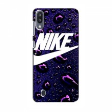 Чехол для Самсунг М10 - с принтом Найк (AlphaPrint) Nike-фиолетовый - купить на Floy.com.ua