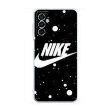 Чехол для Самсунг М13 - с принтом Найк (AlphaPrint) Nike с фоном - купить на Floy.com.ua