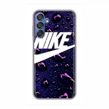 Чехол для Самсунг М15 - с принтом Найк (AlphaPrint) Nike-фиолетовый - купить на Floy.com.ua