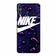 Чехол для Самсунг М40 - с принтом Найк (AlphaPrint) Nike-фиолетовый - купить на Floy.com.ua