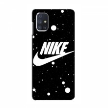 Чехол для Самсунг М51 - с принтом Найк (AlphaPrint) Nike с фоном - купить на Floy.com.ua