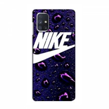 Чехол для Самсунг М51 - с принтом Найк (AlphaPrint) Nike-фиолетовый - купить на Floy.com.ua