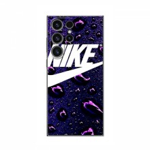 Чехол для Самсунг С24 Ультра - с принтом Найк (AlphaPrint) Nike-фиолетовый - купить на Floy.com.ua