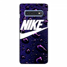 Чехол для Самсунг С10е - с принтом Найк (AlphaPrint) Nike-фиолетовый - купить на Floy.com.ua