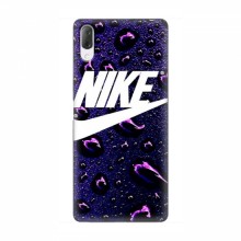 Чехол для Сони Хпериа Л3 - с принтом Найк (AlphaPrint) Nike-фиолетовый - купить на Floy.com.ua