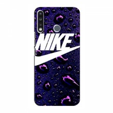 Чехол для Техно Камон 12 СС7 - с принтом Найк (AlphaPrint) Nike-фиолетовый - купить на Floy.com.ua