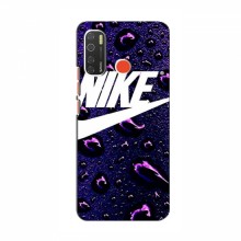 Чехол для Техно Камон 15 - с принтом Найк (AlphaPrint) Nike-фиолетовый - купить на Floy.com.ua
