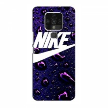 Чехол для Техно Камон 16 - с принтом Найк (AlphaPrint) Nike-фиолетовый - купить на Floy.com.ua