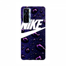 Чехол для Техно Камон 17 Про - с принтом Найк (AlphaPrint) Nike-фиолетовый - купить на Floy.com.ua