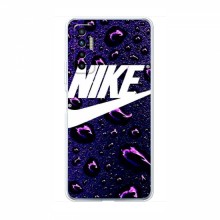 Чехол для Техно Камон 17п - с принтом Найк (AlphaPrint) Nike-фиолетовый - купить на Floy.com.ua