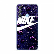 Чехол для Техно Поп 5 ЛТЕ - с принтом Найк (AlphaPrint) Nike-фиолетовый - купить на Floy.com.ua