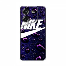 Чехол для Техно ПОВА 5 - с принтом Найк (AlphaPrint) Nike-фиолетовый - купить на Floy.com.ua