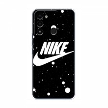 Чехол для Техно Спарк 8 - с принтом Найк (AlphaPrint) Nike с фоном - купить на Floy.com.ua