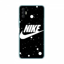 Чехол для Техно Спарк 8Р - с принтом Найк (AlphaPrint) Nike с фоном - купить на Floy.com.ua