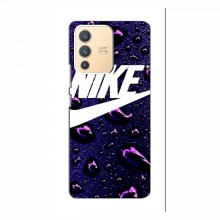 Чехол для Виво В23 (5G) - с принтом Найк (AlphaPrint) Nike-фиолетовый - купить на Floy.com.ua