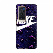 Чехол для Виво Х60 Про Плюс - с принтом Найк (AlphaPrint) Nike-фиолетовый - купить на Floy.com.ua