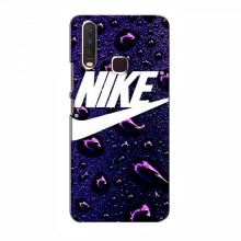 Чехол для Виво у12 - с принтом Найк (AlphaPrint) Nike-фиолетовый - купить на Floy.com.ua