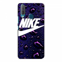 Чехол для Виво у15 - с принтом Найк (AlphaPrint) Nike-фиолетовый - купить на Floy.com.ua
