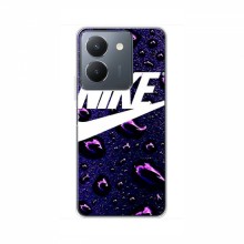 Чехол для Виво У36 - с принтом Найк (AlphaPrint) Nike-фиолетовый - купить на Floy.com.ua