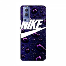 Чехол для Виво у72 - с принтом Найк (AlphaPrint) Nike-фиолетовый - купить на Floy.com.ua