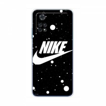 Чехол для Поко М4 Про 4G - с принтом Найк (AlphaPrint) Nike с фоном - купить на Floy.com.ua