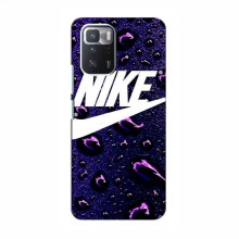 Чехол для Поко X3 GT - с принтом Найк (AlphaPrint) Nike-фиолетовый - купить на Floy.com.ua