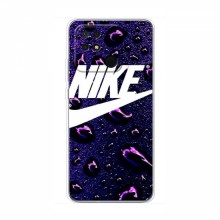 Чехол для Редми 10С - с принтом Найк (AlphaPrint) Nike-фиолетовый - купить на Floy.com.ua