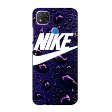 Чехол для Редми 9с - с принтом Найк (AlphaPrint) Nike-фиолетовый - купить на Floy.com.ua