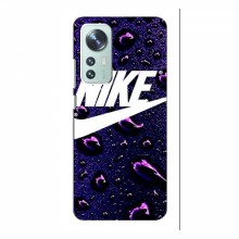 Чехол для Сяоми 12 / 12Х - с принтом Найк (AlphaPrint) Nike-фиолетовый - купить на Floy.com.ua