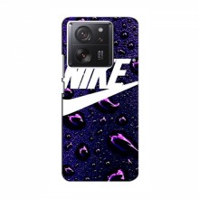 Чехол для Сяоми 13Т - с принтом Найк (AlphaPrint) Nike-фиолетовый - купить на Floy.com.ua