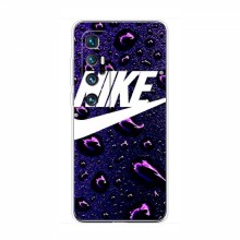 Чехол для Ксяоми Ми 10 Ультра - с принтом Найк (AlphaPrint) Nike-фиолетовый - купить на Floy.com.ua