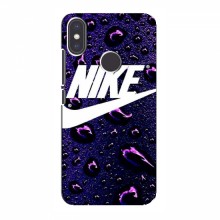 Чехол для Xiaomi Mi A2 - с принтом Найк (AlphaPrint) Nike-фиолетовый - купить на Floy.com.ua