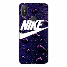 Чехол для Xiaomi Mi A2 Lite - с принтом Найк (AlphaPrint) Nike-фиолетовый - купить на Floy.com.ua
