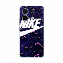 Чехол для ПОКО Х6 5G - с принтом Найк (AlphaPrint) Nike-фиолетовый - купить на Floy.com.ua