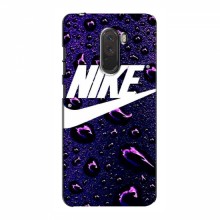 Чехол для Xiaomi Pocophone F1 - с принтом Найк (AlphaPrint) Nike-фиолетовый - купить на Floy.com.ua